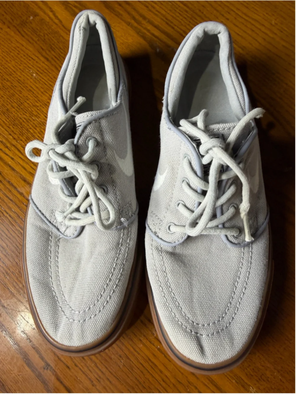 Nike SB Stefan Janoski Wolf Grey Gum Canvas Skater Shoes 2010s Sneaker M4.5/W6